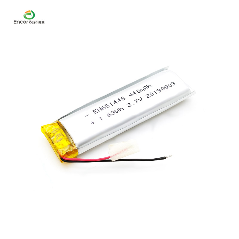 แบตเตอรี่ลิเธียมโพลิเมอร์ 3.7v 450mah