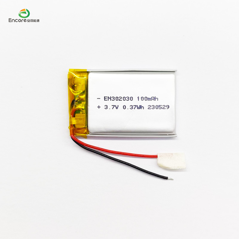 แบตเตอรี่แบบชาร์จไฟได้ 3.7V 100mah